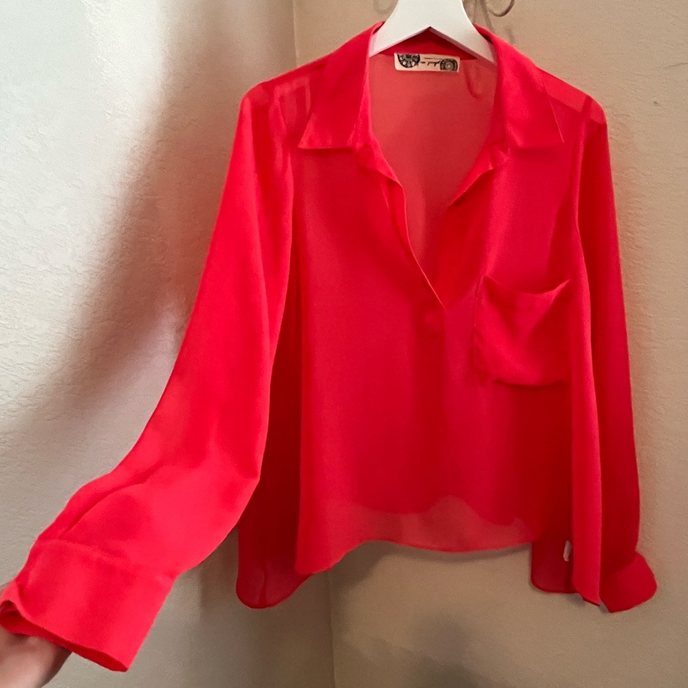 Free People semi sheer top